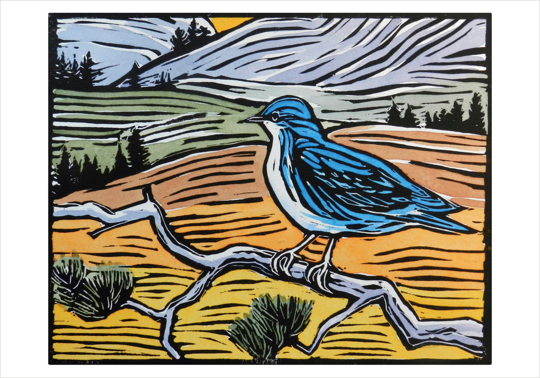 Molly Hashimoto: Mountain Bluebird Small Boxed Cards_Interior_1