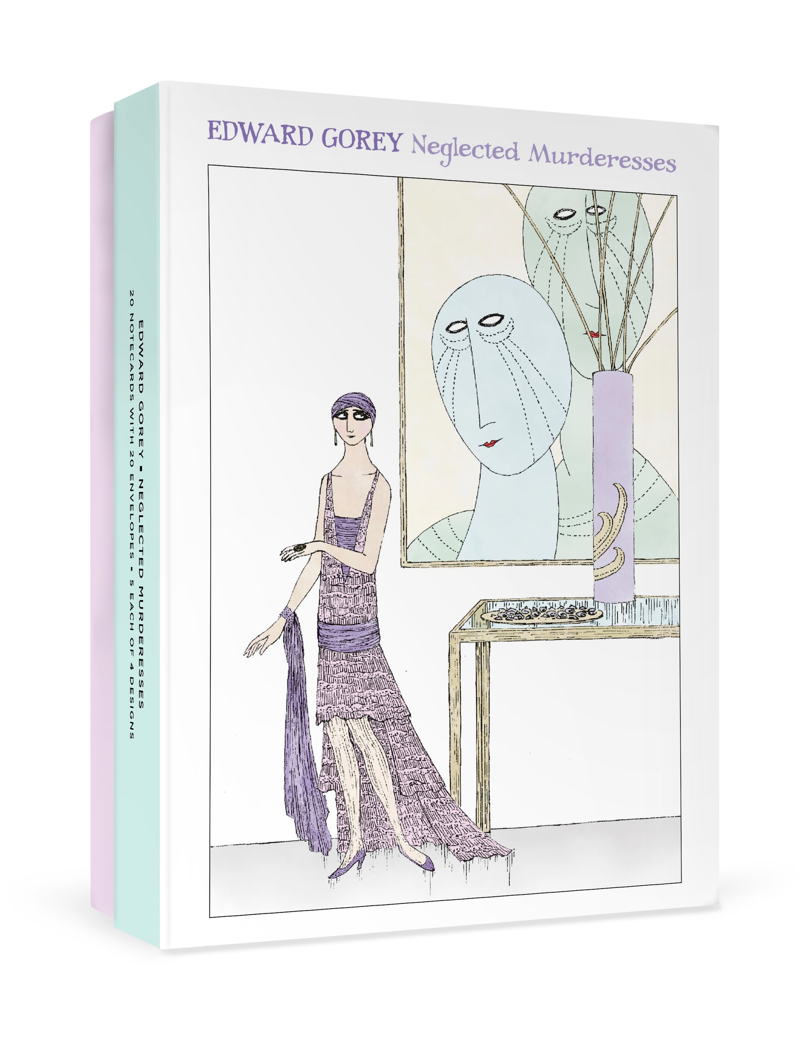 Edward Gorey: Neglected Murderesses Boxed Notecard Assortment_Front_3D