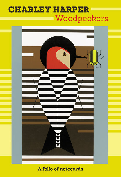 Charley Harper: Woodpeckers Notecard Folio_Front_Flat