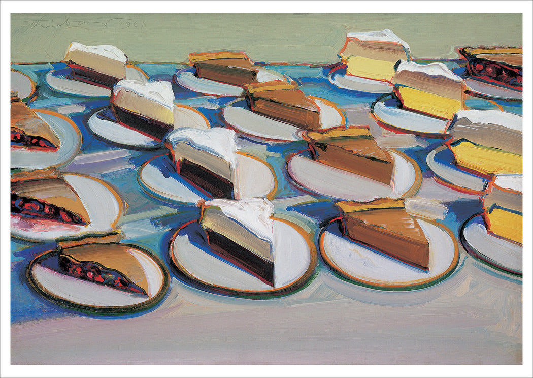 Wayne Thiebaud: Pie Rows Postcard_Front_Flat