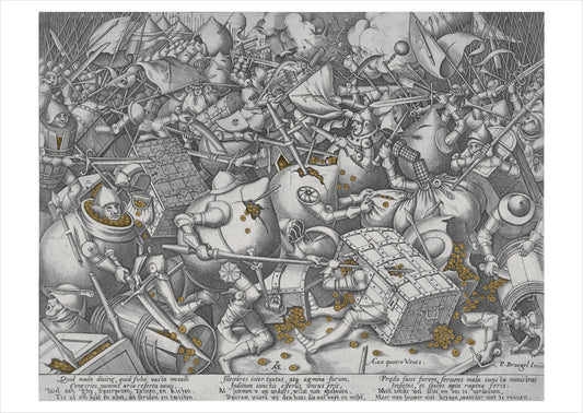 Pieter van der Heyden: The Battle about Money Postcard_Front_Flat