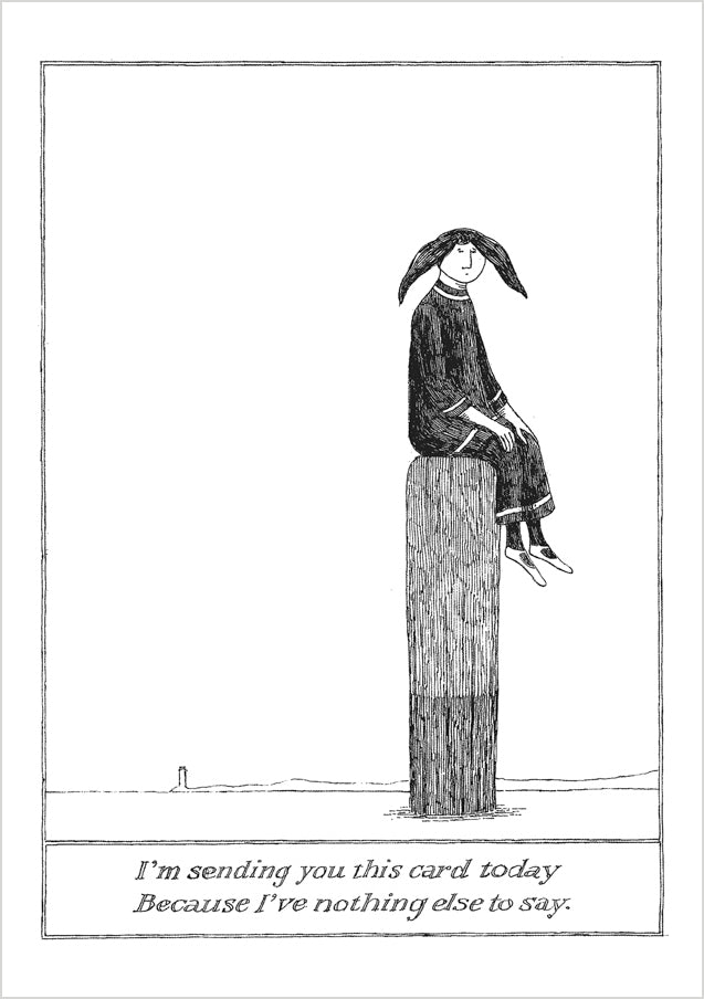 Edward Gorey: I’m Sending You This Card Today Notecard_Front_Flat