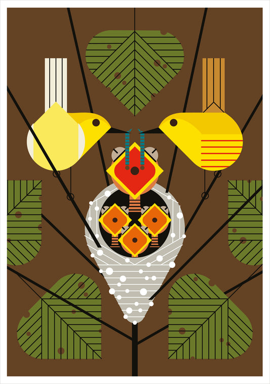 Charley Harper: Family Circle Notecard_Front_Flat