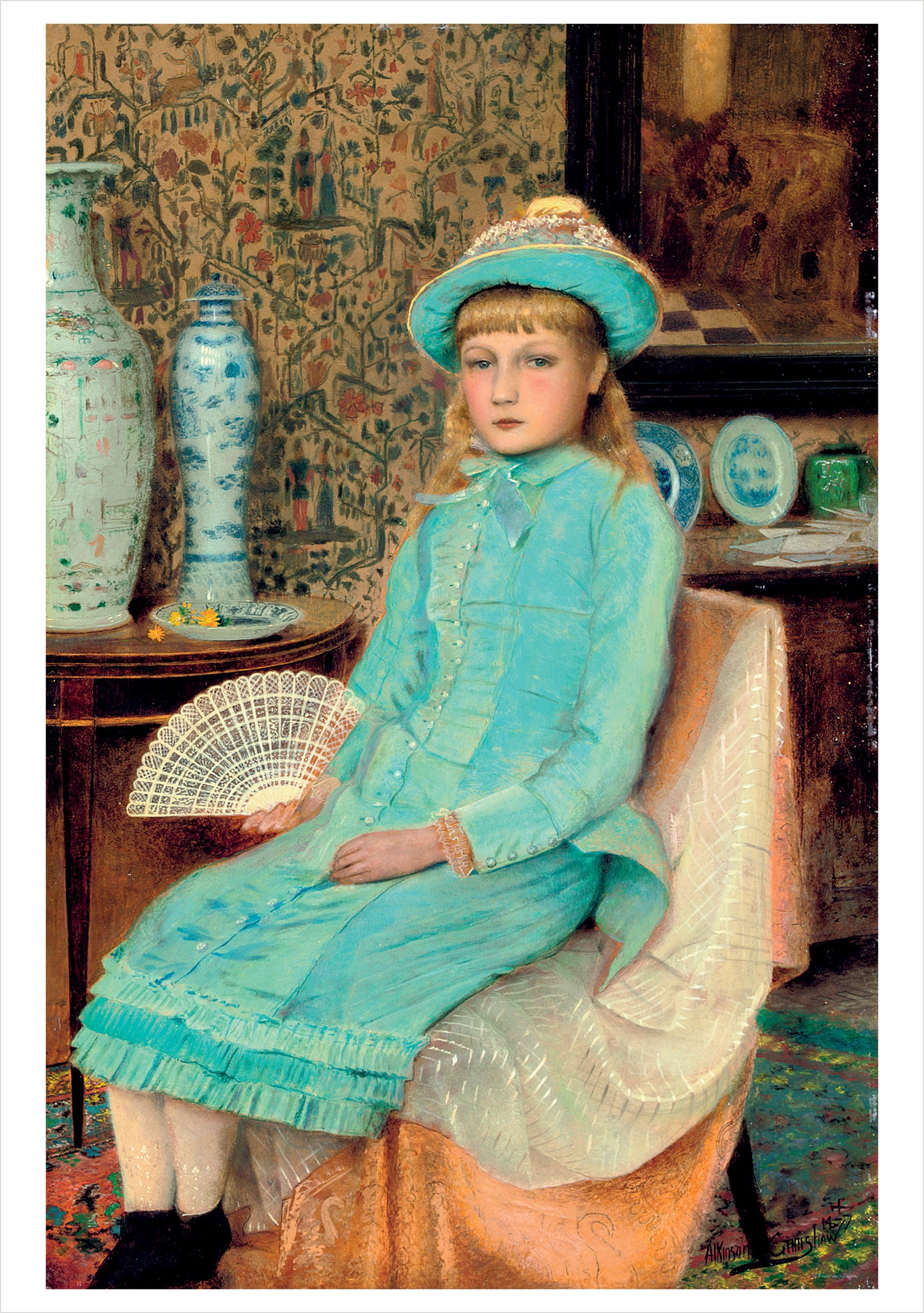 John Atkinson Grimshaw: Blue Belle Notecard_Front_Flat