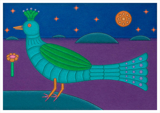 David Zeldis: Peacock Notecard_Front_Flat