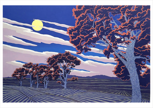 Steve and Bonnie Harmston: Border Moon Notecard_Front_Flat