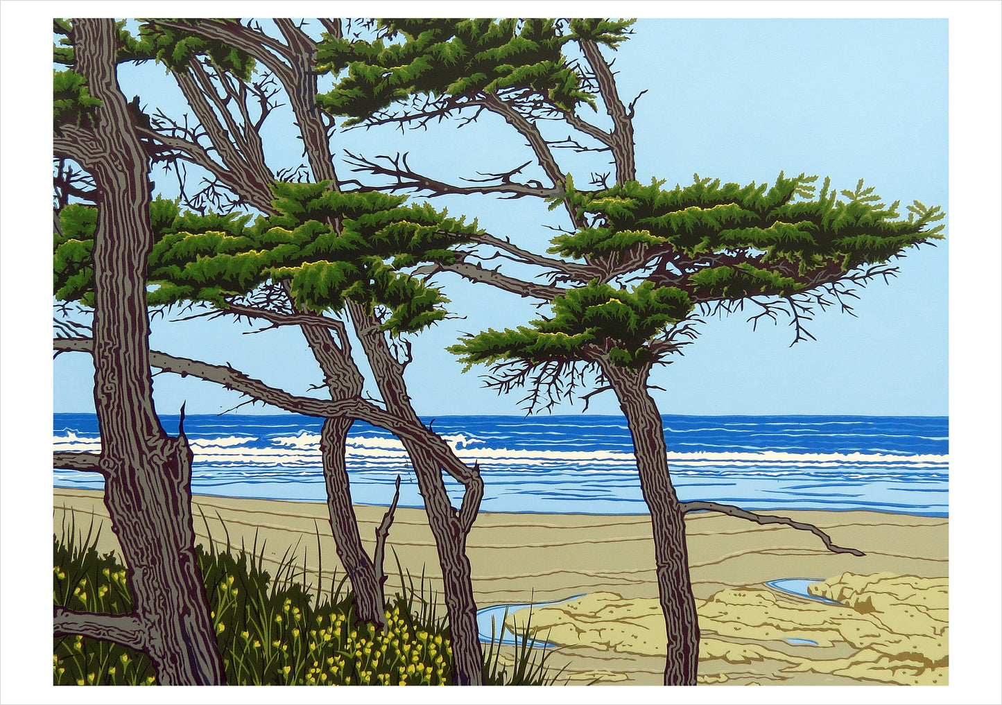 Steve and Bonnie Harmston: Yachats Notecard_Front_Flat