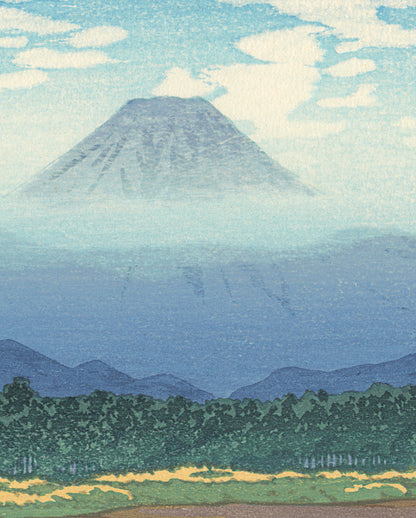 Kawase Hasui: Mt. Fuji Seen from the River Banyu Bookmark_Zoom