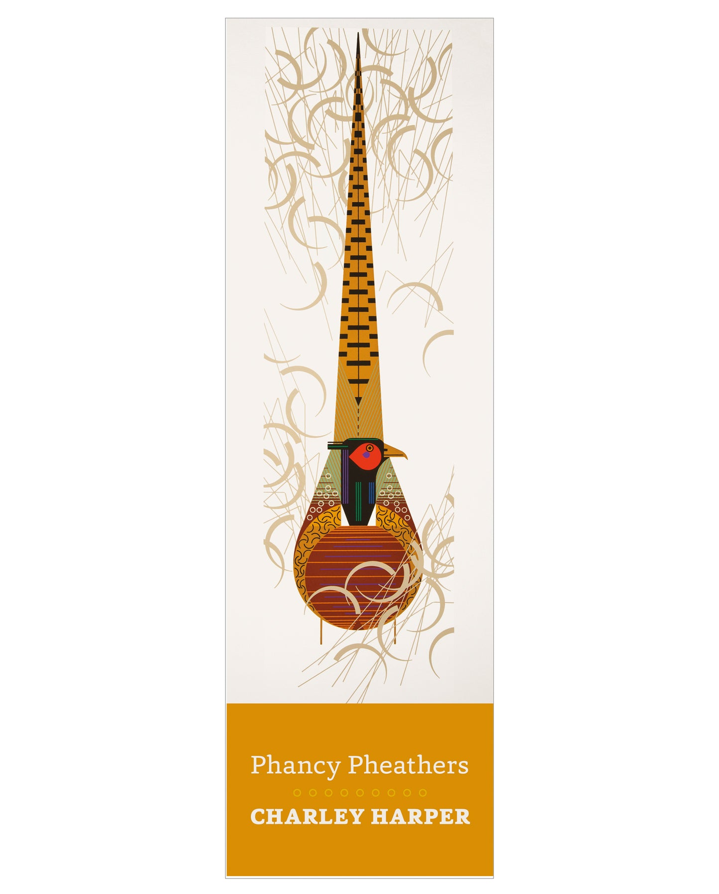 Charley Harper: Phancy Pheathers Bookmark_Front_Flat