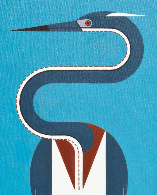 Charley Harper: Heron Hangout Bookmark_Zoom