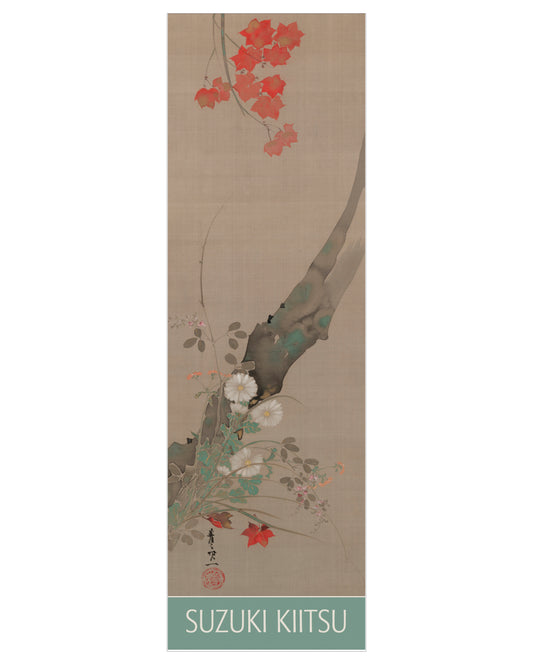 Suzuki Kiitsu: Maple and Flowers Bookmark_Front_Flat