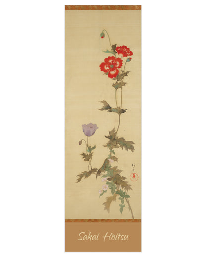 Sakai Hōitsu: Poppies and Morning Glories Bookmark_Front_Flat