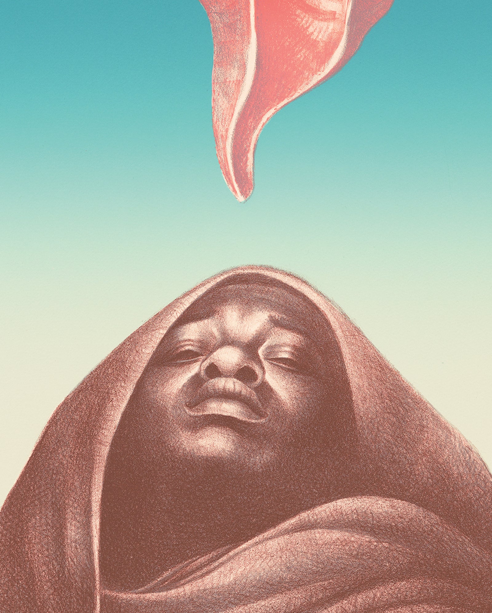 Charles White: Love Letter III Bookmark_Zoom