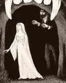 Edward Gorey: Dracula and Lucy Bookmark_Zoom