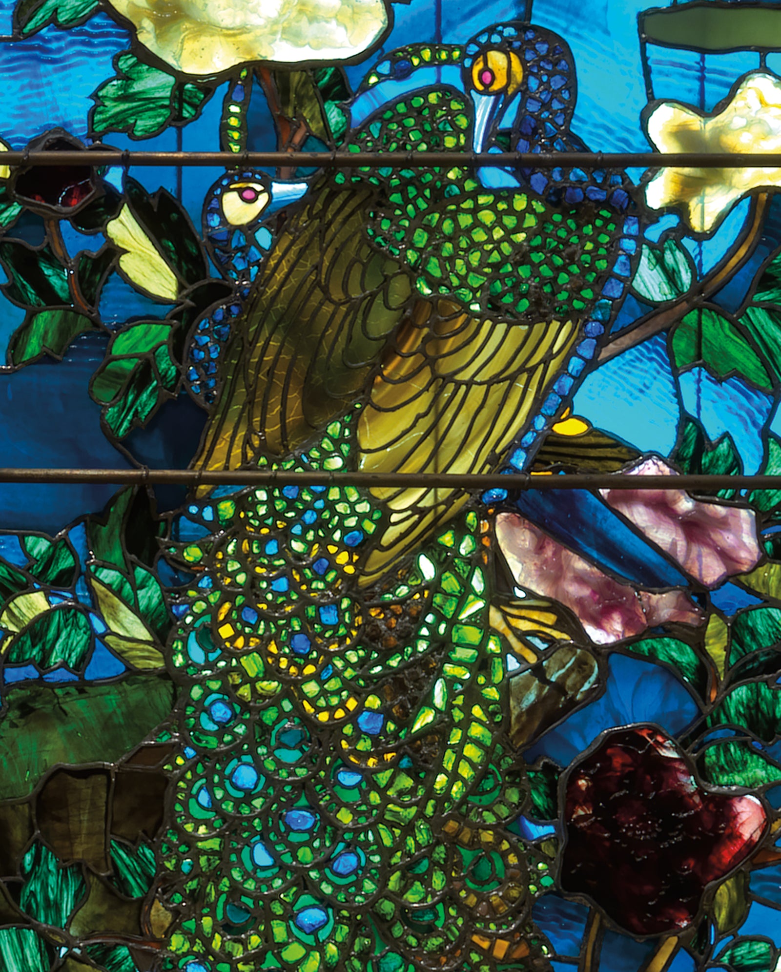 John La Farge: Peacocks and Peonies II Bookmark_Zoom