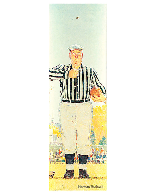 Norman Rockwell: The Referee (The Toss) Bookmark_Front_Flat