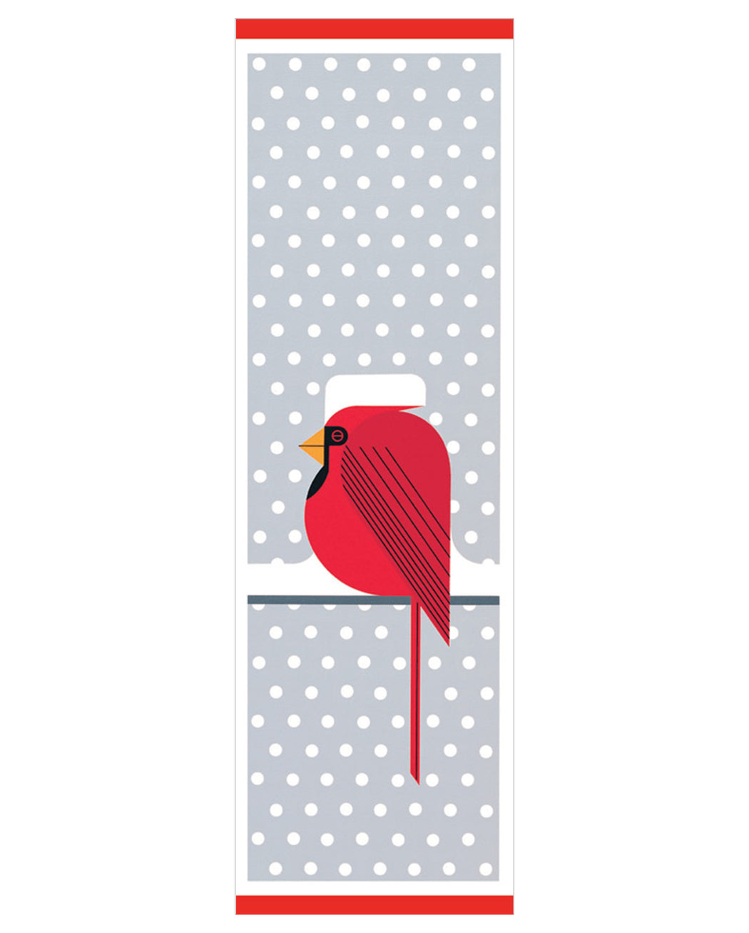 Charley Harper: Cool Cardinal Bookmark_Front_Flat