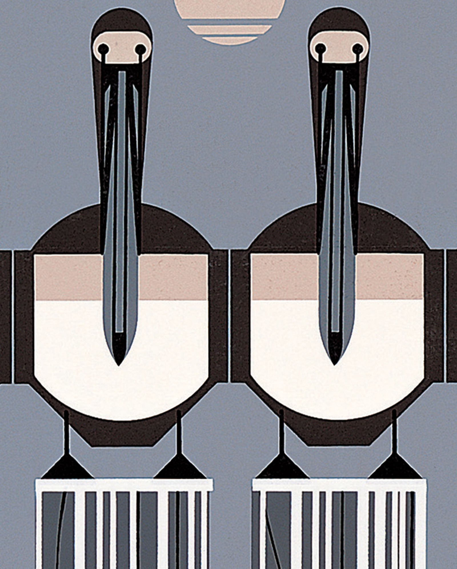 Charley Harper: Pier Group Bookmark_Zoom