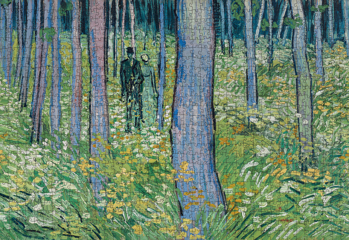 Vincent van Gogh: Undergrowth with Two Figures 1000-Piece Jigsaw Puzzle_Zoom