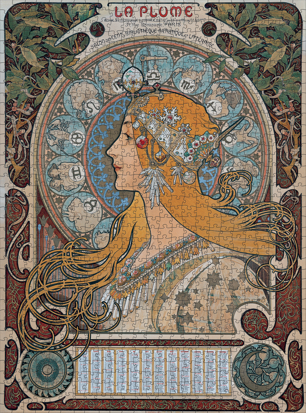 Alphonse Mucha: Zodiac 1000-Piece Jigsaw Puzzle_Zoom