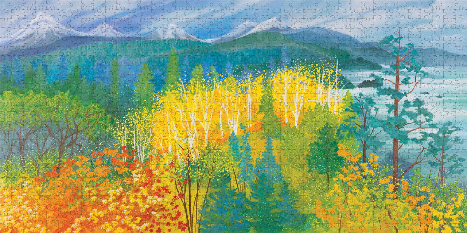 Joan Metcalf: The Cascades 1000-Piece Jigsaw Puzzle_Zoom