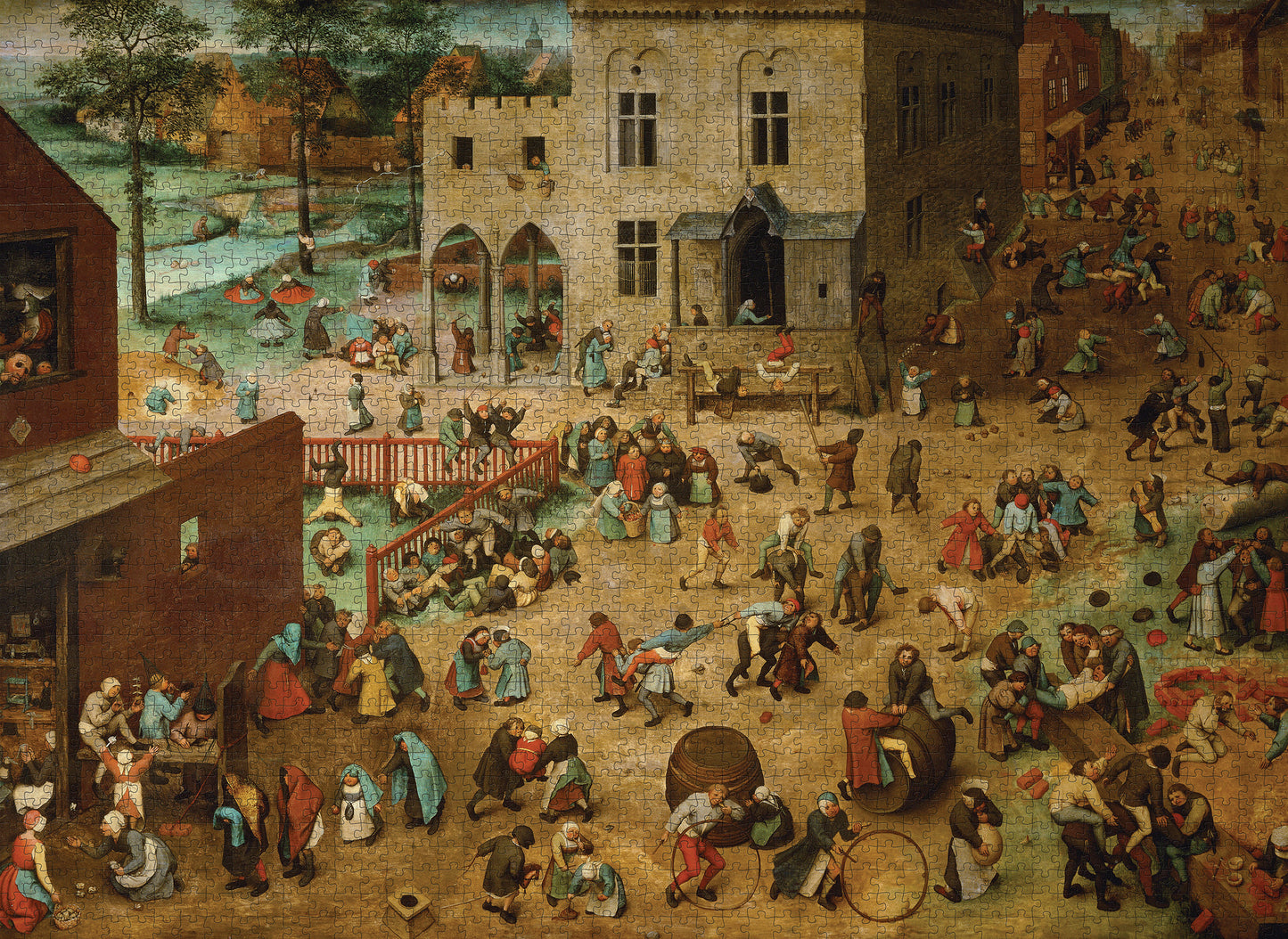 Pieter Bruegel: Children’s Games 2000-Piece Jigsaw Puzzle_Zoom