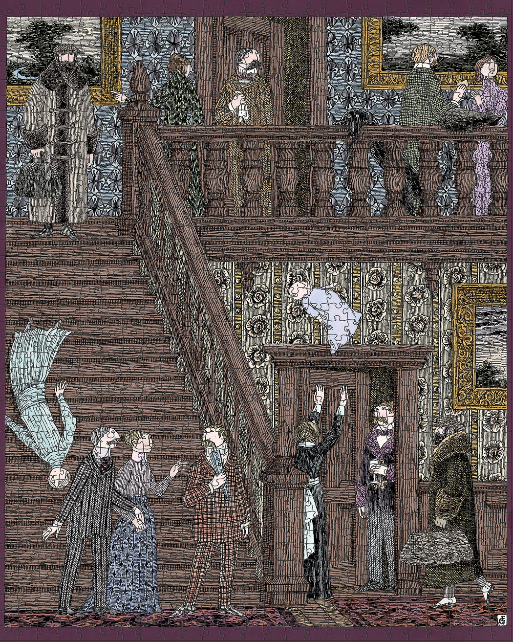 Edward Gorey: Baby Toss 1000-Piece Jigsaw Puzzle_Zoom