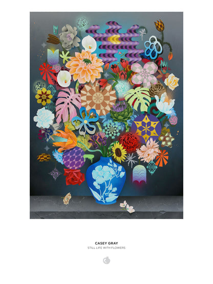 Casey Gray: Still Life with Flowers 1000-Piece Jigsaw Puzzle_Interior_1