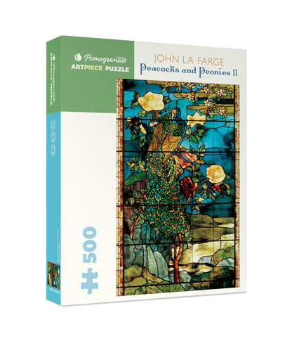 John La Farge: Peacocks and Peonies II 500-piece Jigsaw Puzzle_Primary