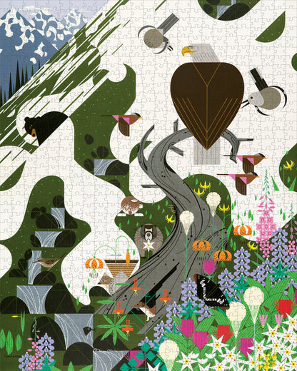 Charley Harper: The Alpine Northwest 1000-piece Jigsaw Puzzle_Zoom