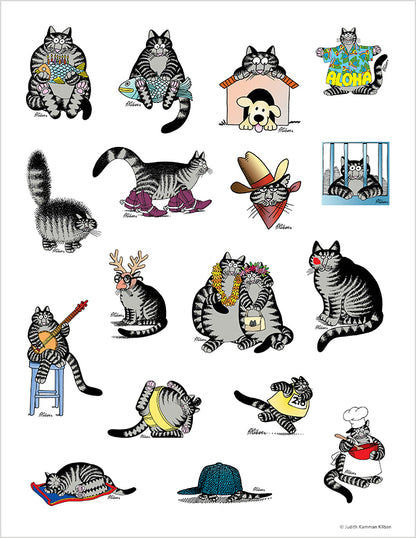 B. Kliban: CatStickers Sticker Book_Interior_1