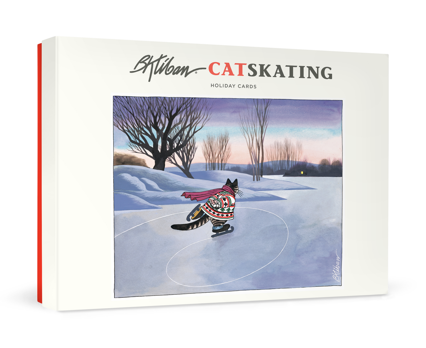 B. Kliban: CatSkating Holiday Cards_Primary