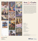 Arts & Crafts Block Prints by William S. Rice 2025 Wall Calendar_Back_Multipiece