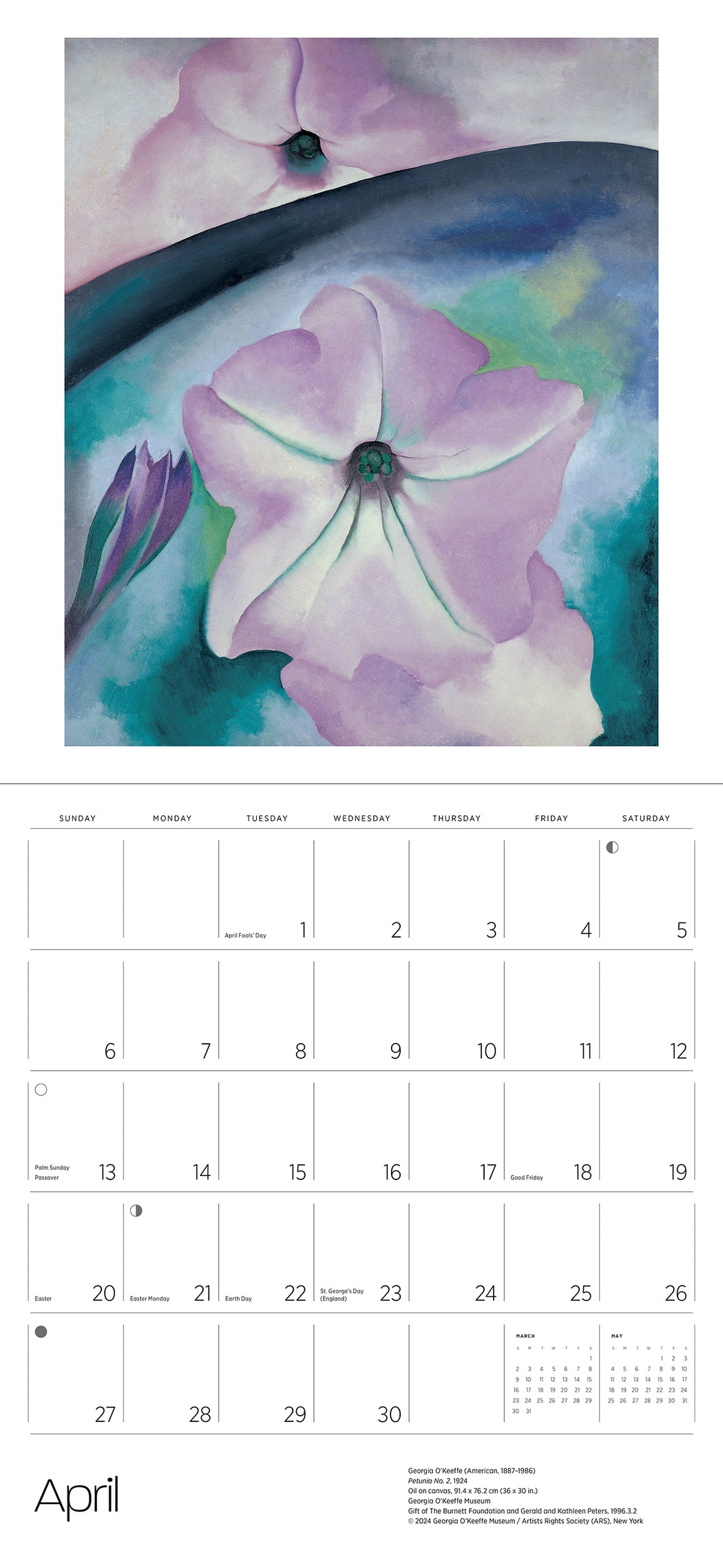 Georgia O'Keeffe 2025 Wall Calendar_Interior_1