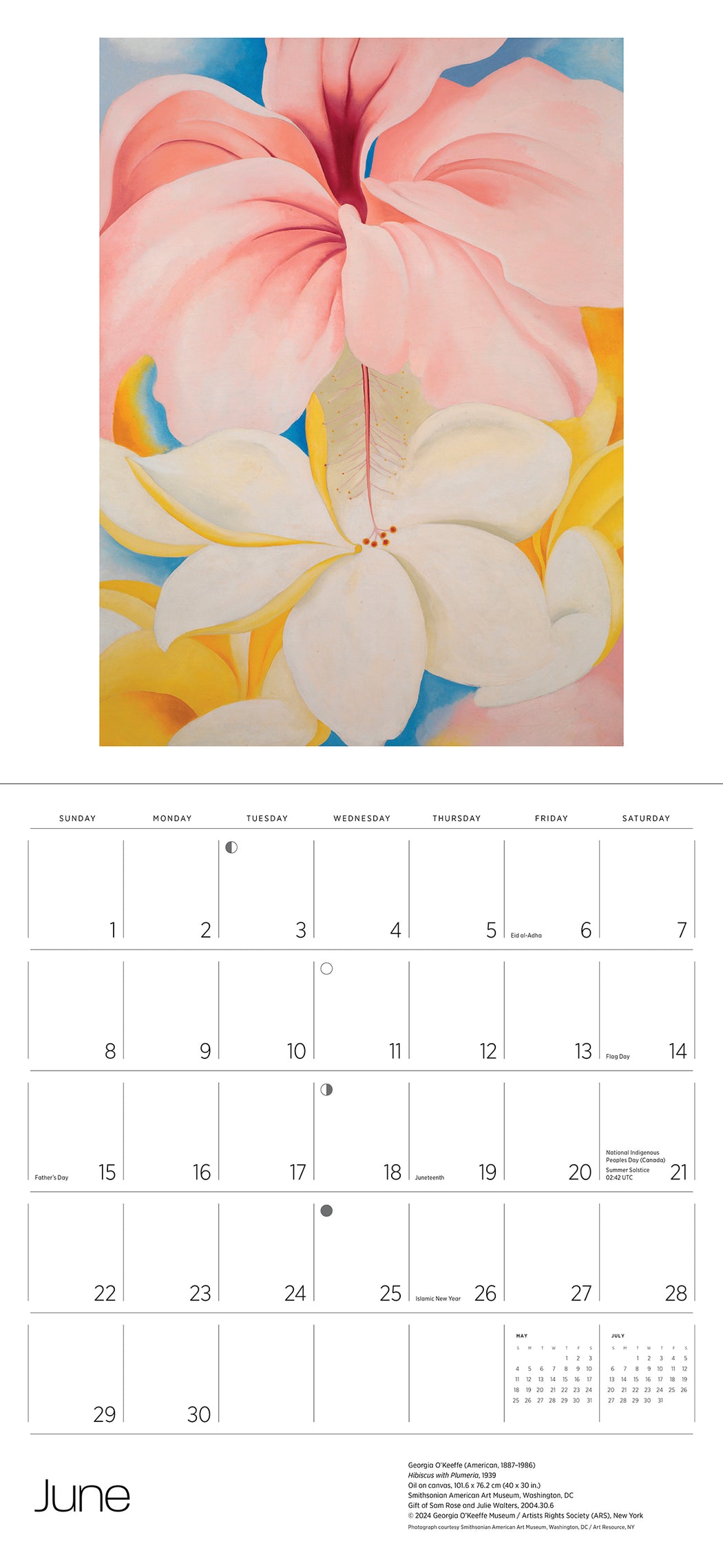 Georgia O'Keeffe 2025 Wall Calendar_Interior_2