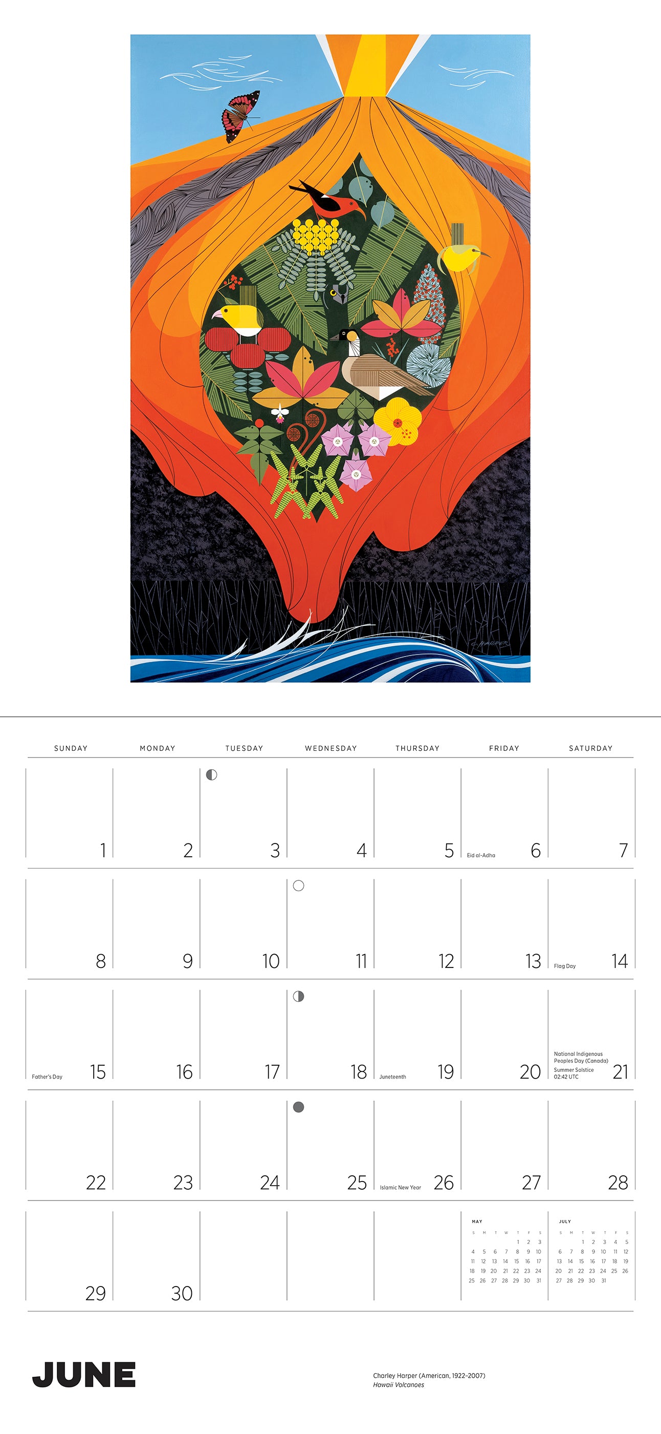 Charley Harper 2025 Wall Calendar_Interior_2