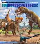 Dinosaurs: The Art of Sergey Krasovskiy 2025 Wall Calendar_Front_Flat