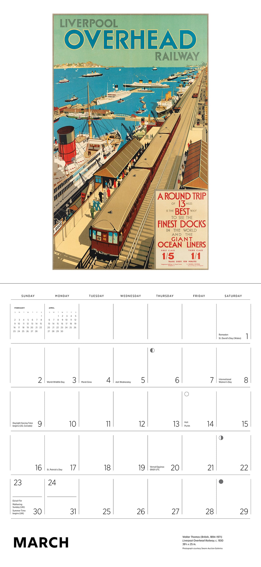 England by Rail 2025 Wall Calendar_Interior_2