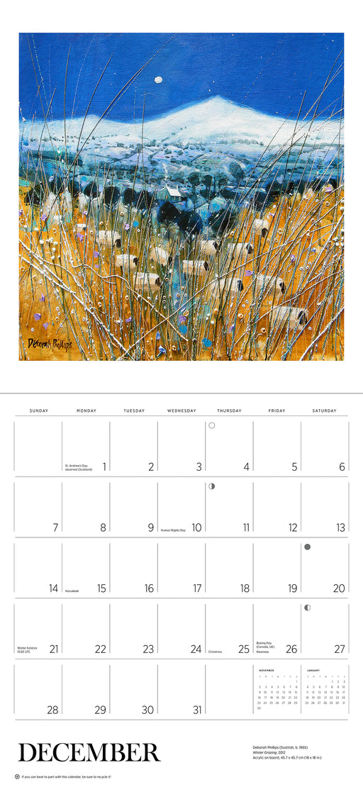 Scotland: The Art of Deborah Phillips 2025 Wall Calendar_Interior_1