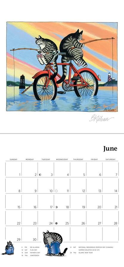 B. Kliban: CatCalendar 2025 Mini Wall Calendar_Interior_2