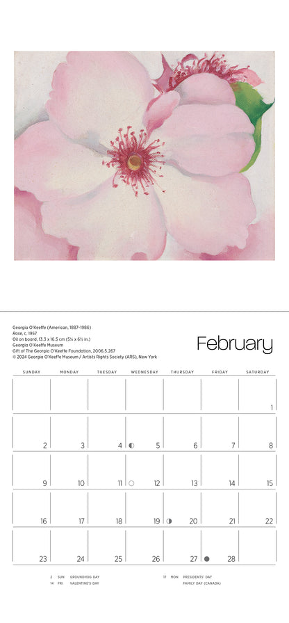 Georgia O'Keeffe 2025 Mini Wall Calendar_Interior_2