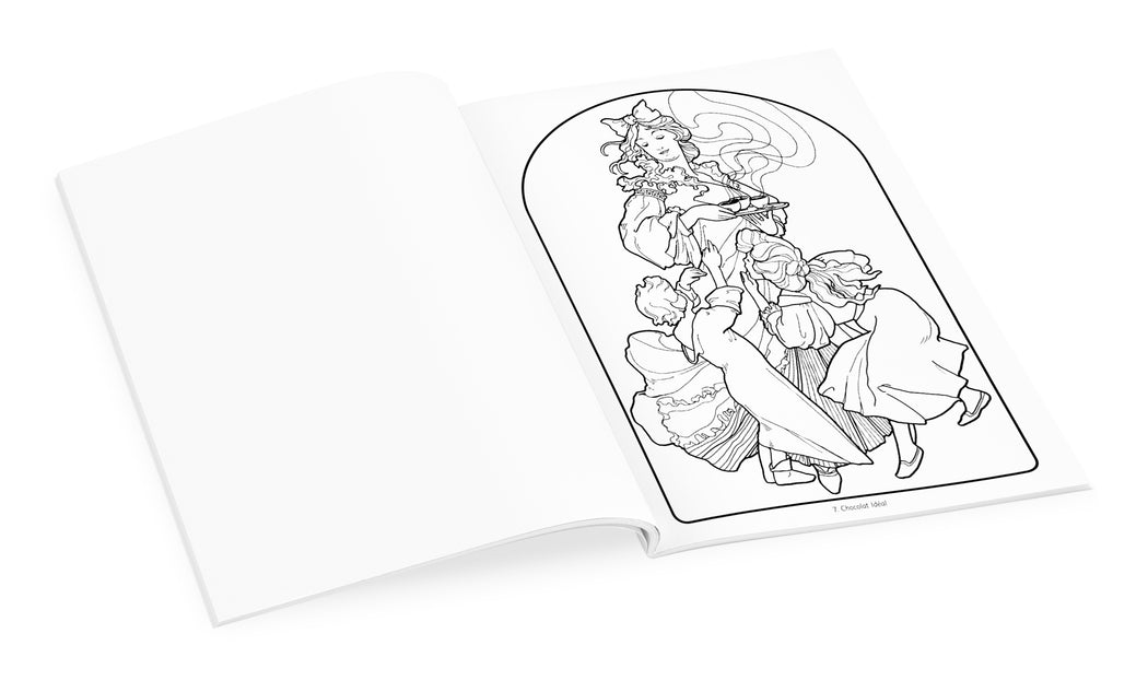 Alphonse Mucha Coloring Book_Interior_2