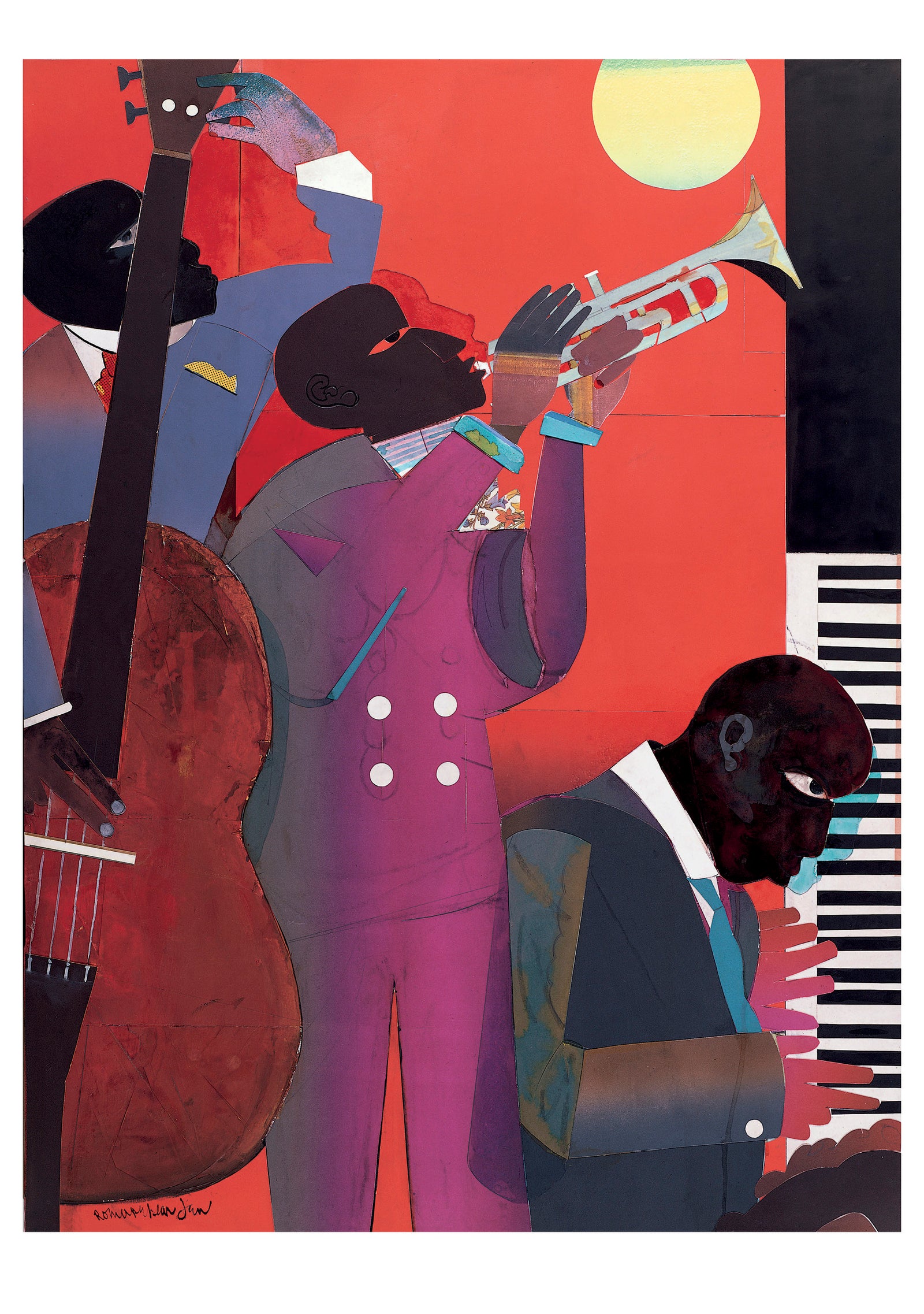 Romare Bearden: Up at Minton's Birthday Card_Front_Flat