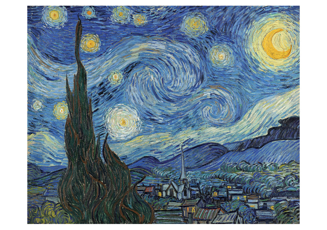 Vincent van Gogh: The Starry Night Birthday Card_Front_Flat