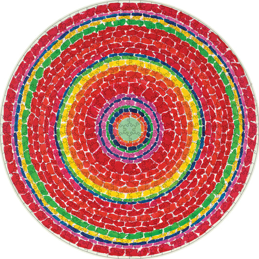 Alma Thomas: Springtime 500-Piece Circular Jigsaw Puzzle_Primary