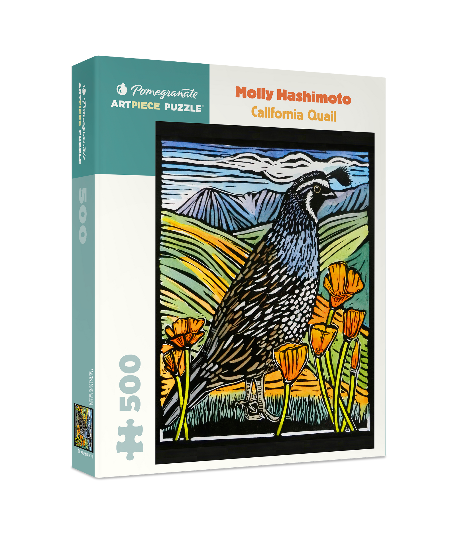 Molly Hashimoto: California Quail 500-Piece Jigsaw Puzzle_Primary