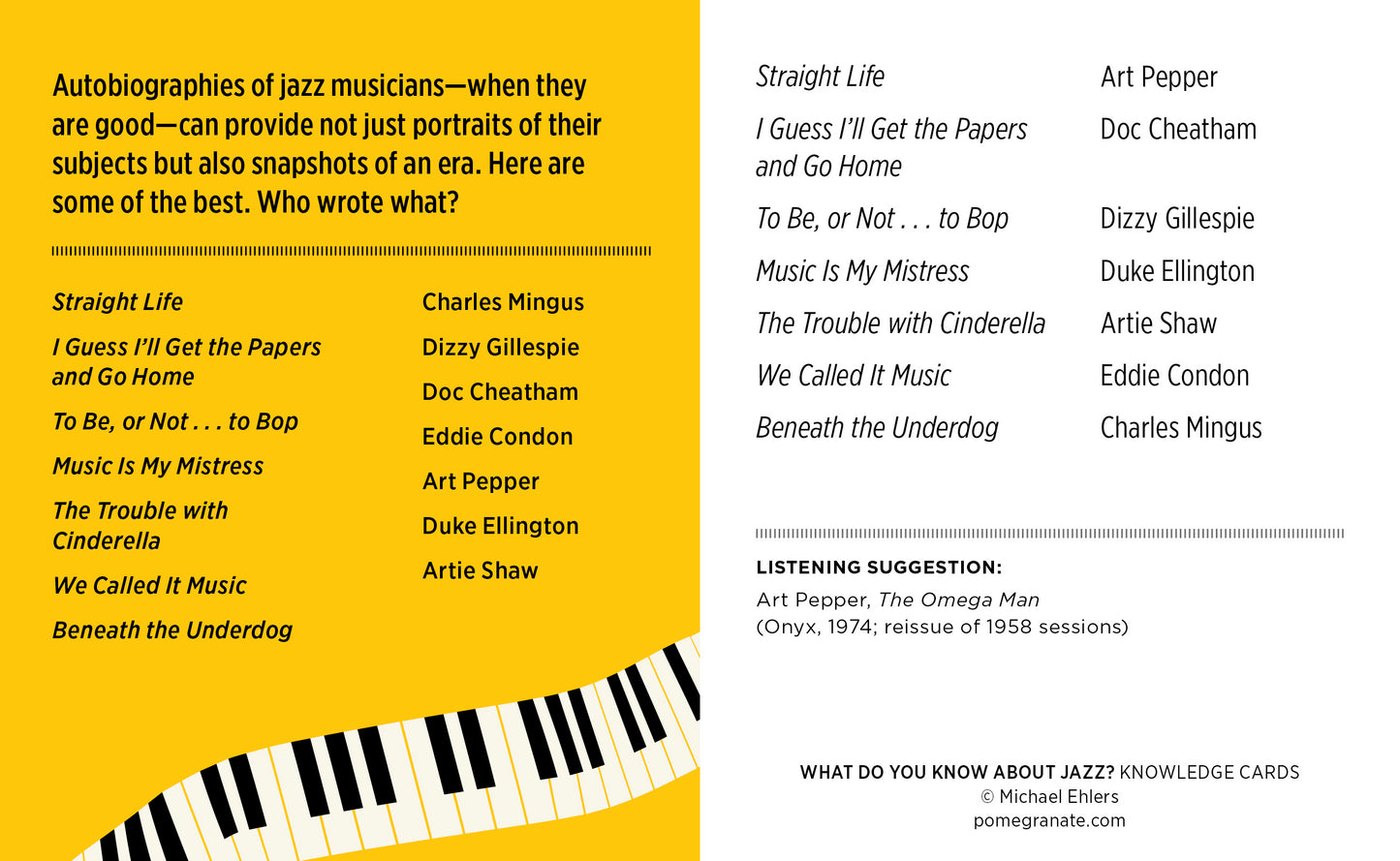 What Do You Know about Jazz? Knowledge Cards_Interior_3