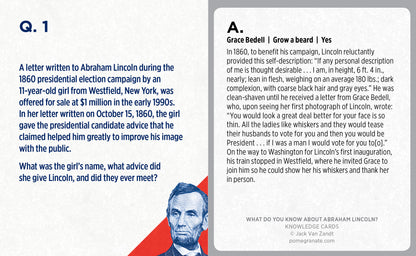 What Do You Know about Abraham Lincoln? Knowledge Cards_Interior_1