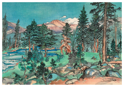 Chiura Obata: Clouds, Upper Lyell Trail Notecard_Front_Flat