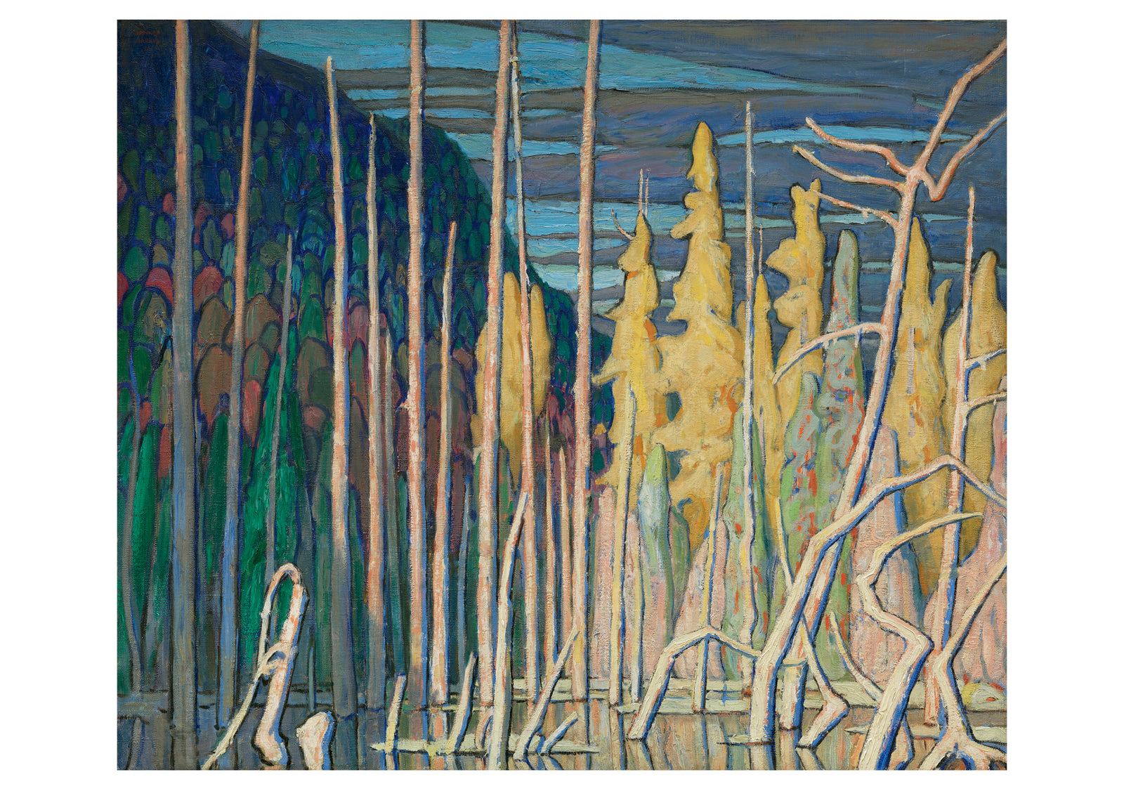 Lawren S. Harris: Tamarack Swamp, Algoma Notecard_Front_Flat